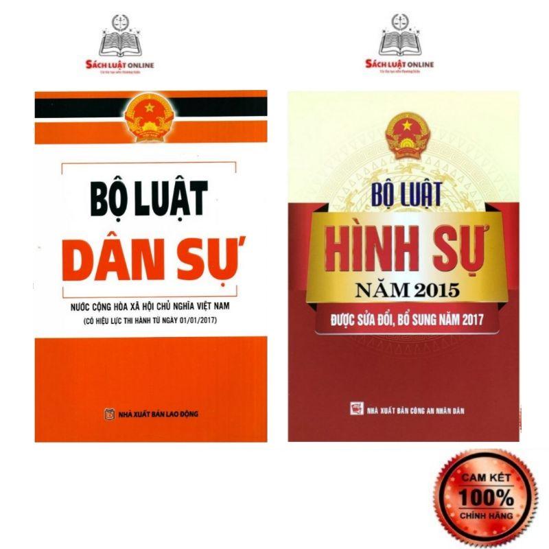 Hình ảnh Sách - Combo 2 cuốn Bộ luật dân sự + Bộ luật hình sự năm 2015 (sửa đổi, bổ sung năm 2017)