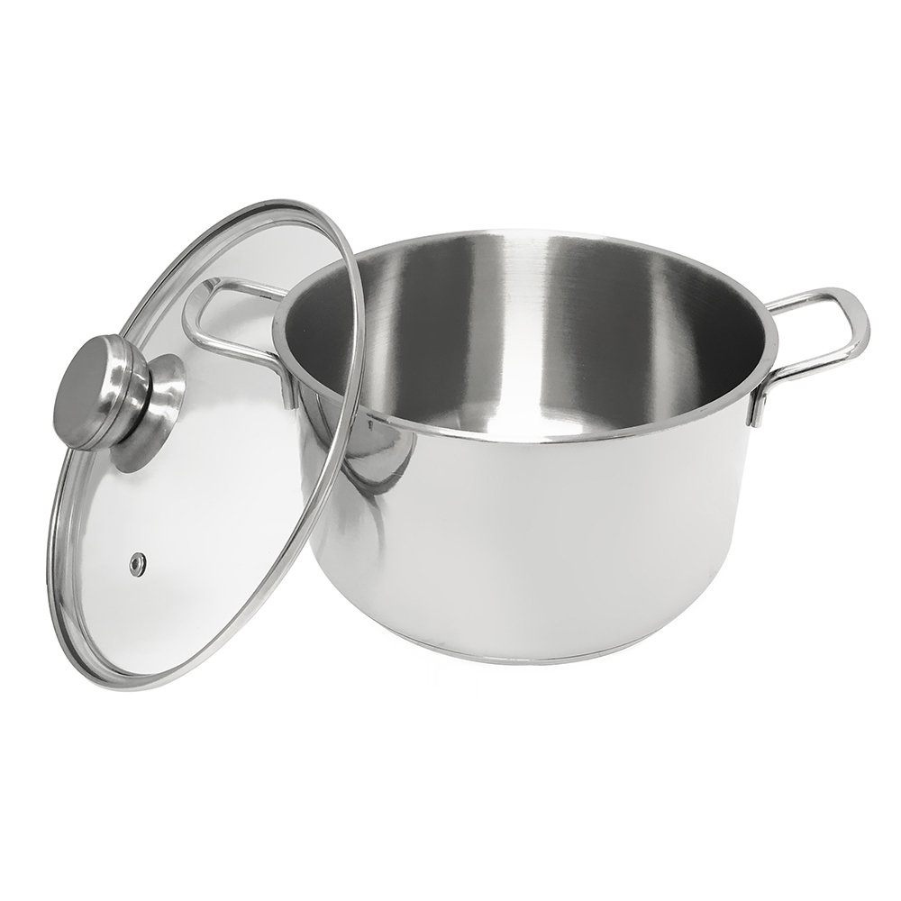 Bộ 3 nồi inox 3 đáy nắp kính Duxton DG06-3DK 16-20-24cm