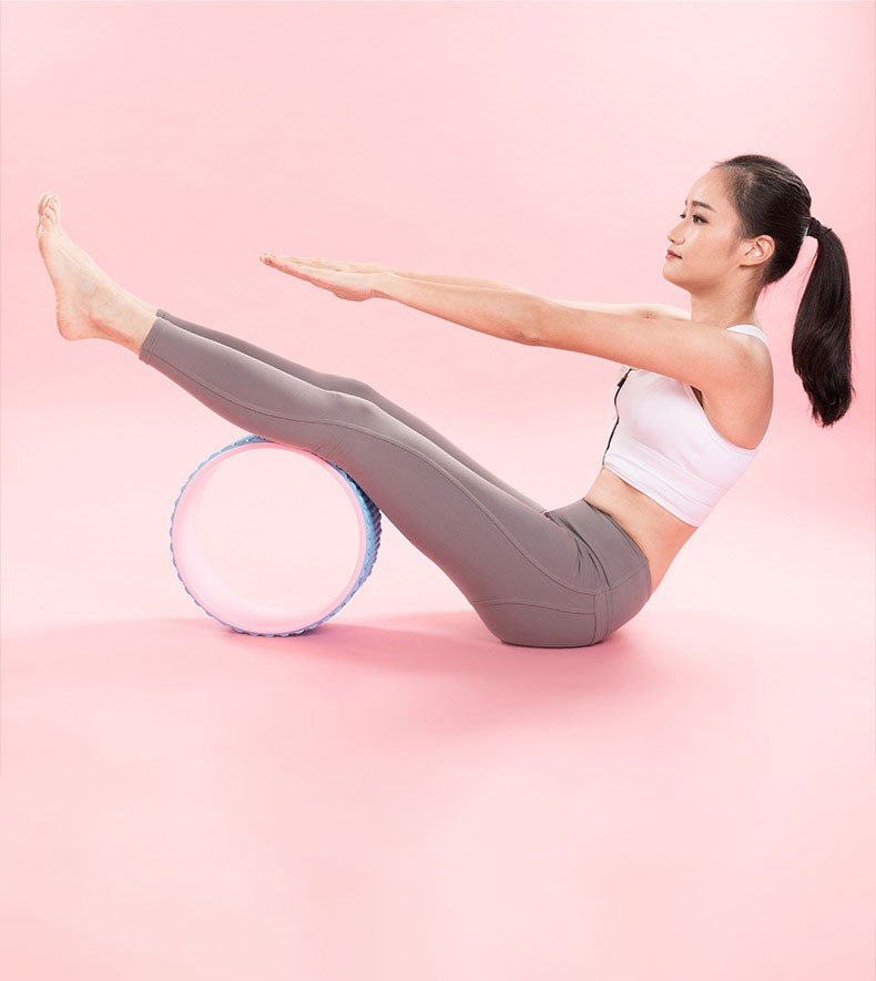 Combo 3 Sản Phẩm Tập Yoga Tại Nhà - YOGA QG: 1 Vòng Tập Yoga Có Gai Massage Chuyên Dụng+ 2 Gạch Tập Yoga Trơn