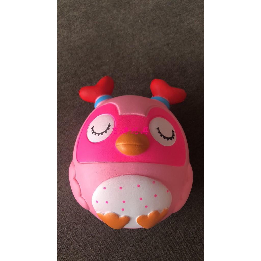 ĐỒ CHƠI SQUISHY CÚ MÈO TRÒN NHẮM MẮT