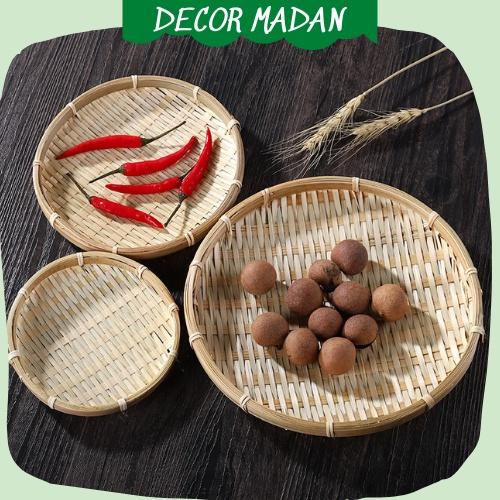 Mẹt Tre Tròn 14-16-18cm mẹt đựng đồ ăn Nhật Bản,hạt hướng dương, đồ ăn vặt quán cafe - MADAN