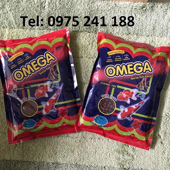 Thức ăn cho cá Omega nhập khẩu Thái Lan chính hãng đủ 4 loại cỡ hạt