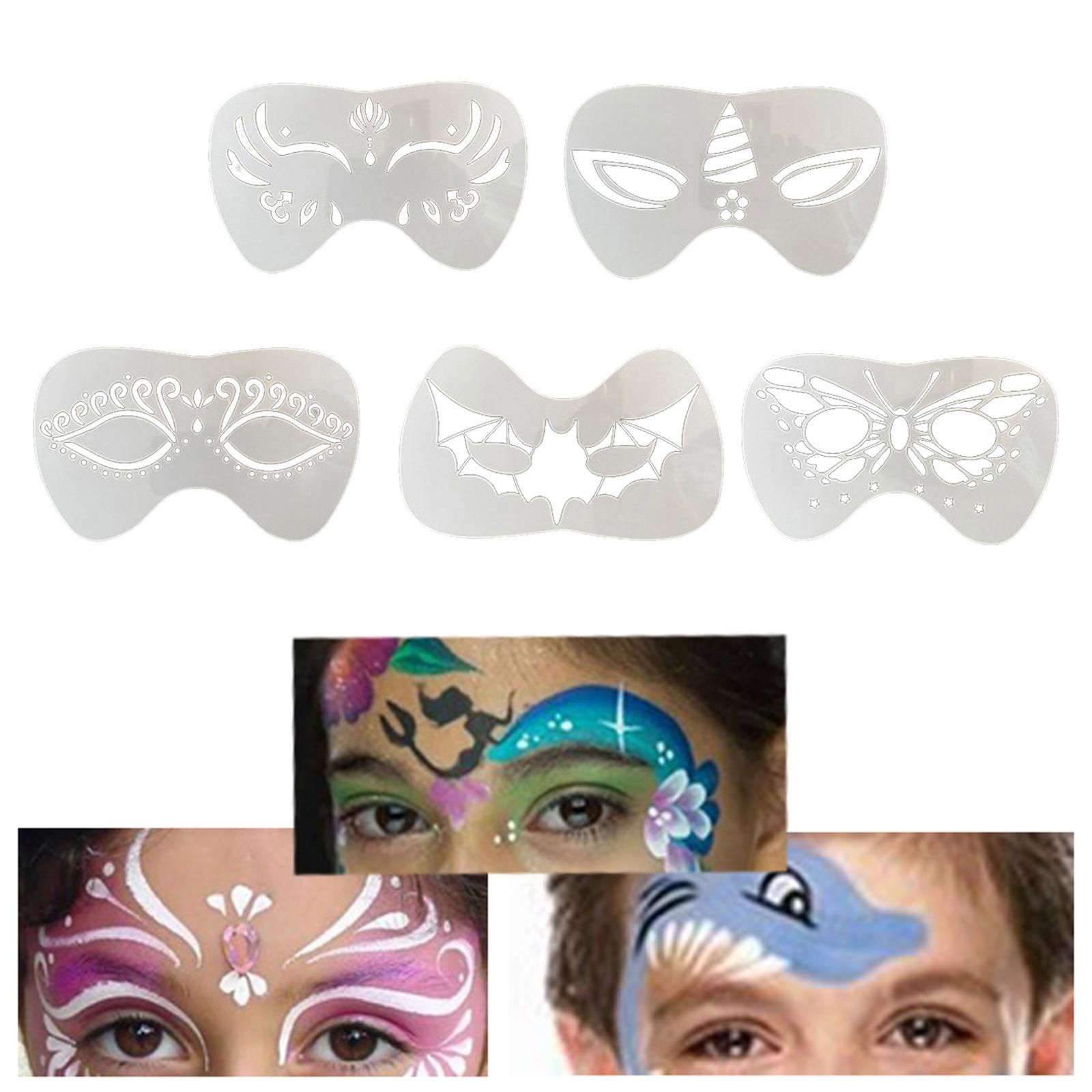Face Paint Stencils Set for Children Adult DIY Party Supplies Painting