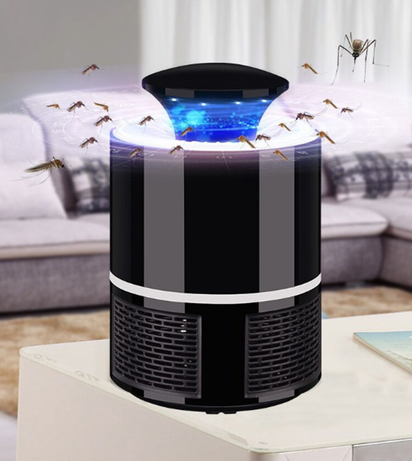 Máy bắt muỗi và diệt côn trùng UV LED Mosquito Killer - Light Controll cao cấp (đen) tặng kèm 2 gương mini