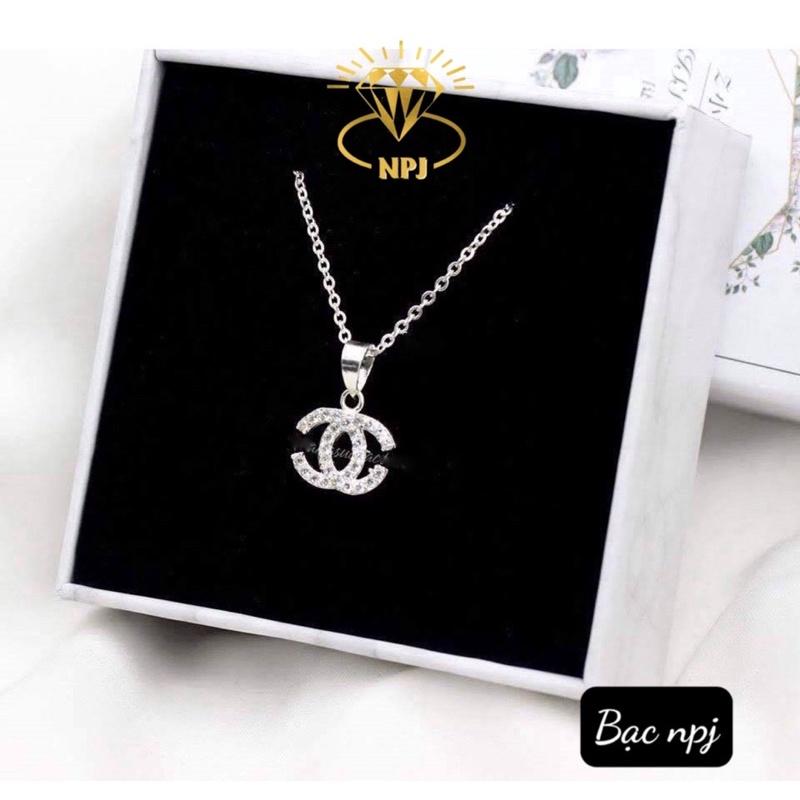 Dây chuyền mặt X , Vòng cổ nữ Bạc Ta ️SIÊU HOT ️ dành cho nữ - Bạc Npj