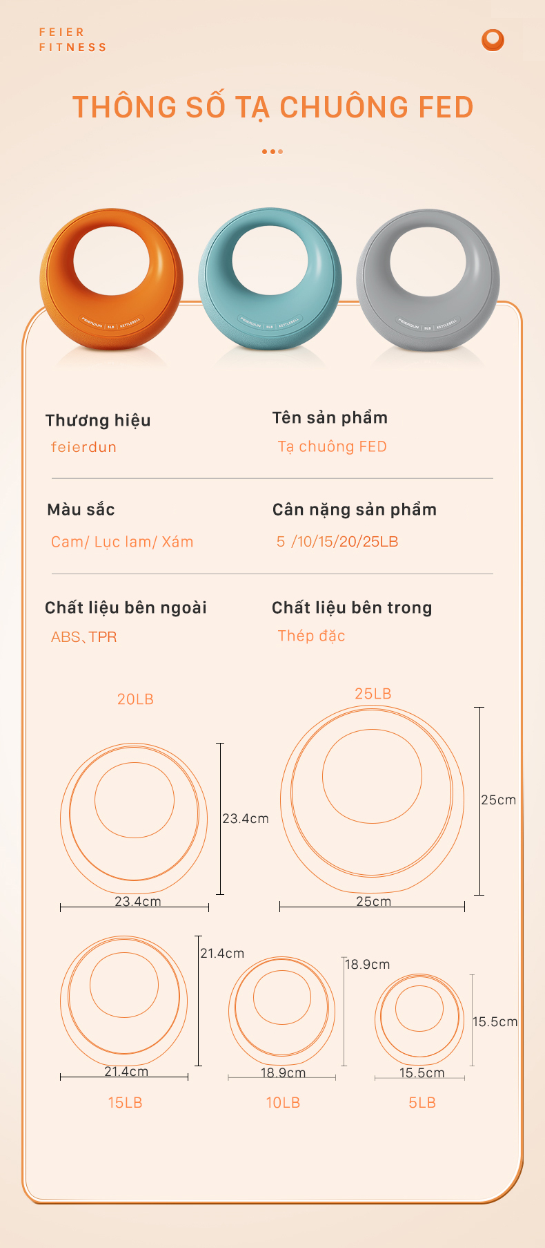 Tạ ấm, tạ chuông lấy cảm hứng từ mặt trăng FED-KB