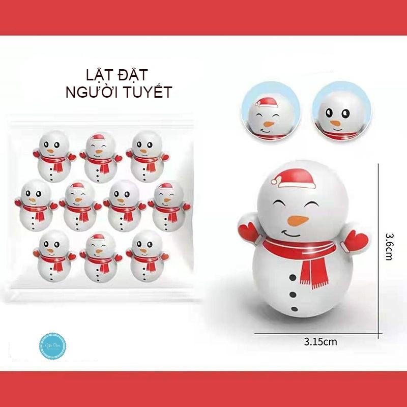 Lật đật búp bê mini nhỏ - squid game, pikachu, doremon, người tuyết, chim cánh cụt