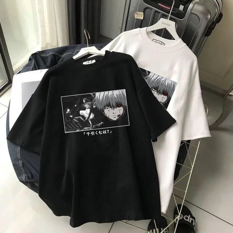 Mẫu áo thun Anime Punk Tokyo Ghoul Kaneki Ken độc đẹp siêu ngầu giá rẻ