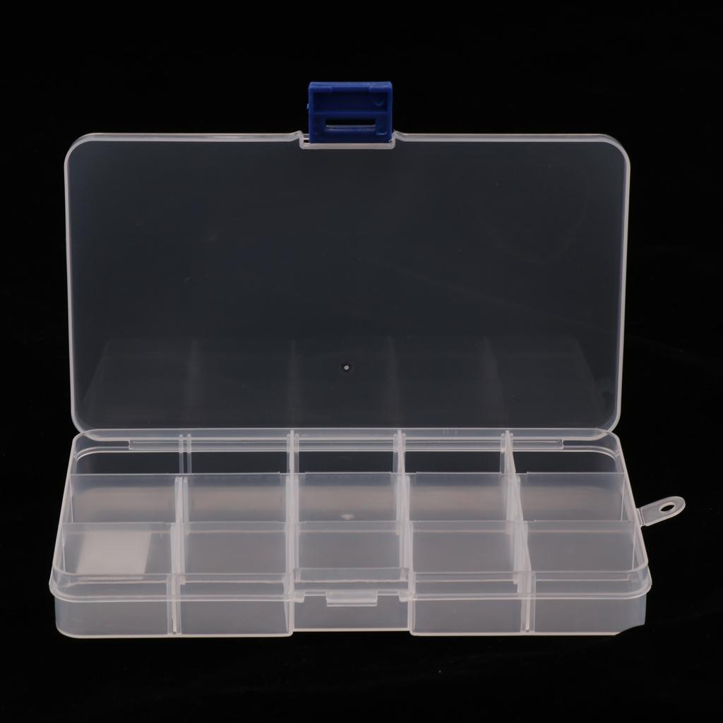 2pcs Detachable 15 Slots  Components Tool Storage Cases Boxes