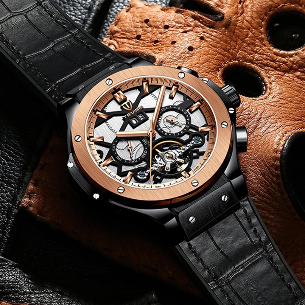 Mens Mechanical Automatic Wristwatch -waterproof
