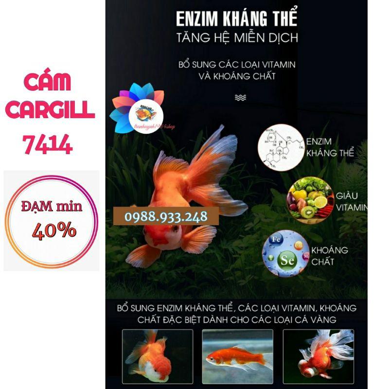 Cám cá Cargill 7414 dùng cá cảnh, cá 7 màu hoặc dùng làm mồi câu (1Kg)