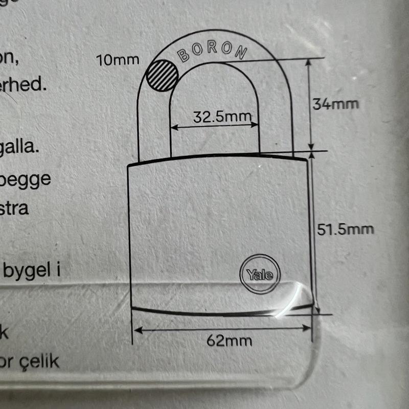 Ổ khóa Yale Y120D/60/135/1 thân đồng bọc crom rộng 60mm 5 Chìa vi tính - MSOFT