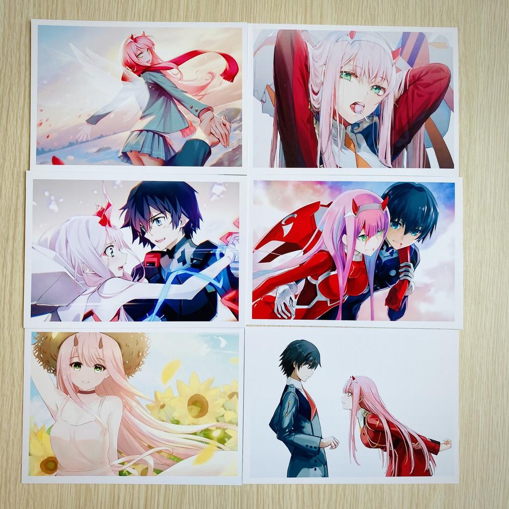 Bộ 20 tấm postcard Darling in the Franxx - Chiến trận người máy