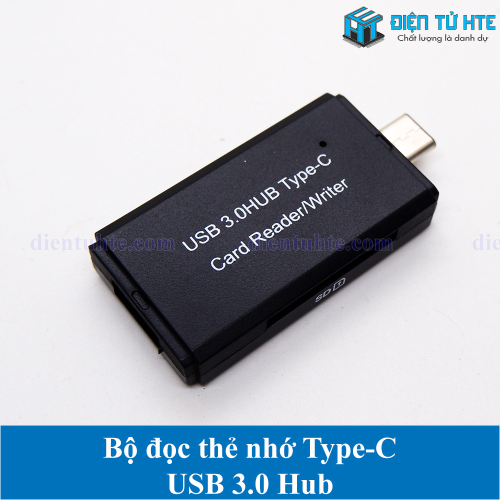 Bộ đọc thẻ nhớ TF SD Type-C - HUB USB 3.0 YC-432