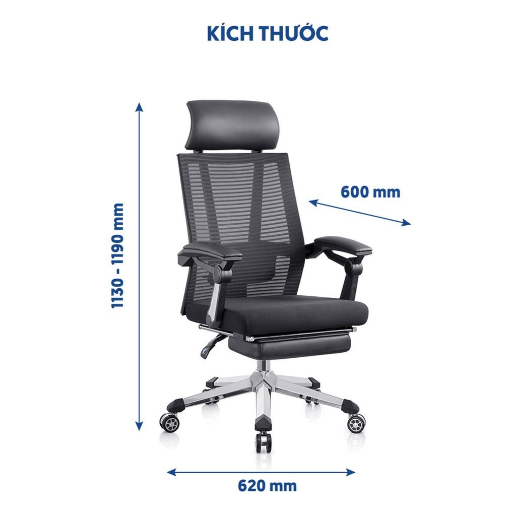 Ghế công thái học GOVI Ergonomic Plato PL07 Thiết kế bảo vệ sức khỏe