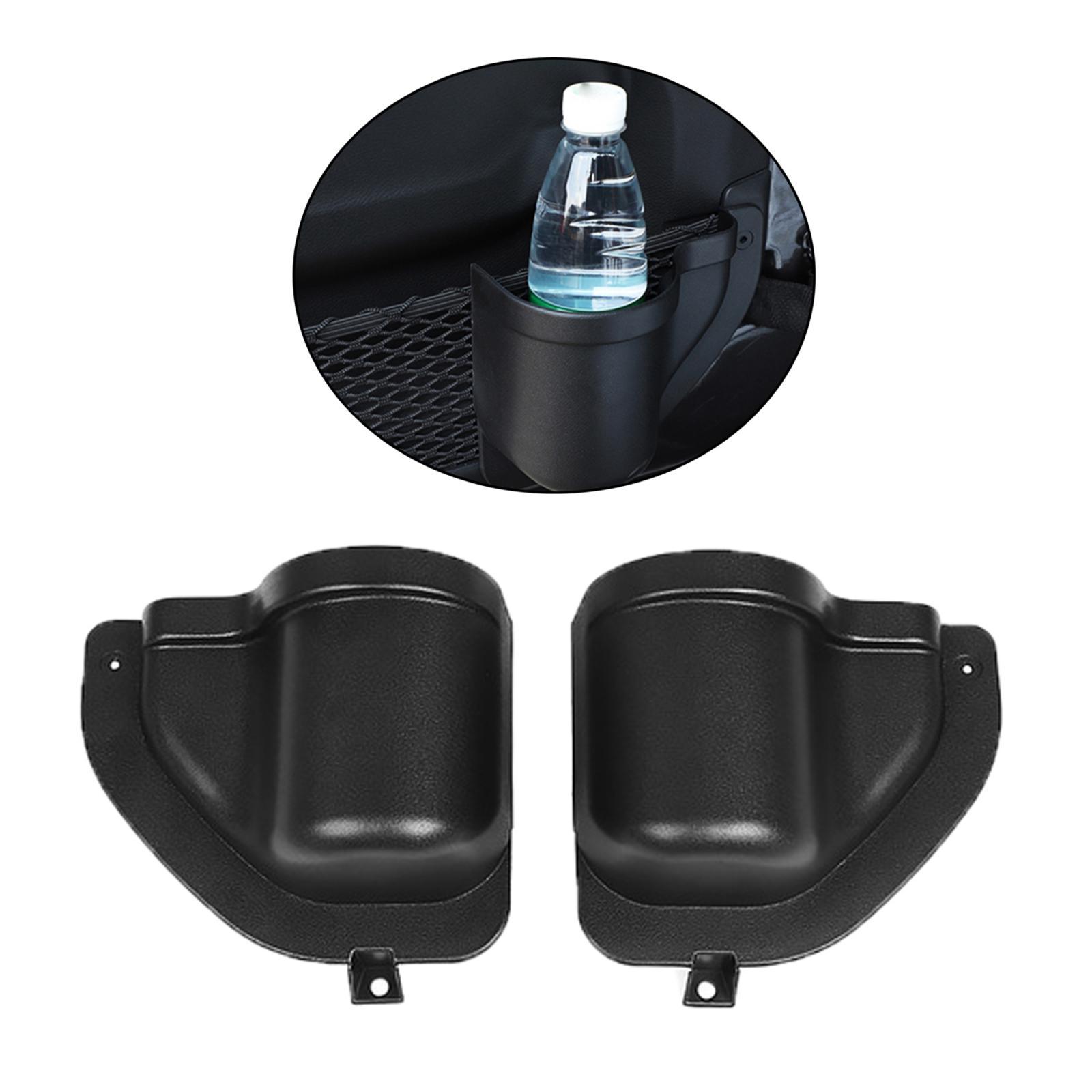1 Pair ABS Car Automobile Door Storage Organizer Pocket Cup Holder Easy Installation for Jeep Wrangler JL 2018-2020