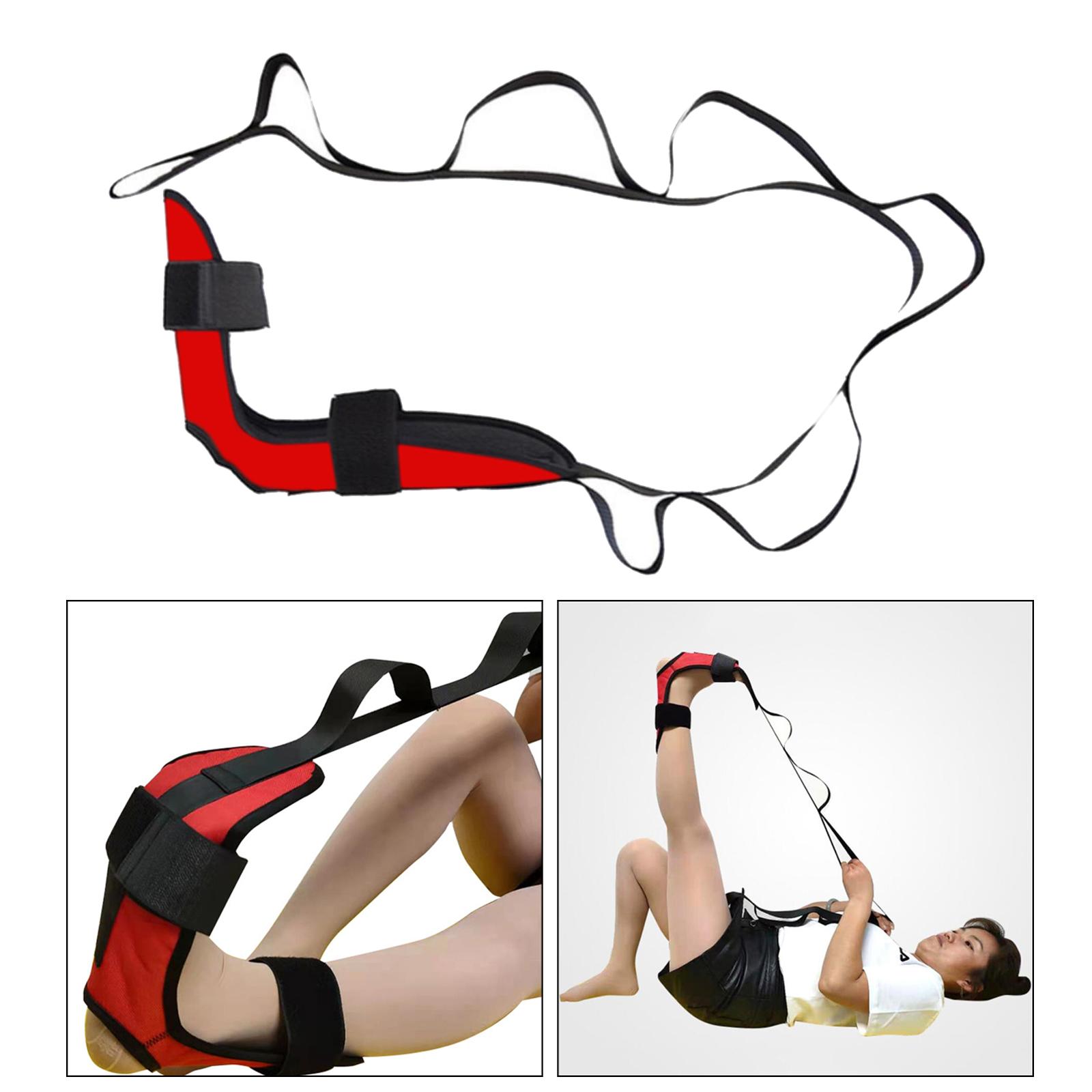 Yoga Stretch Strap, Calf Pull Belt for Plantar Fasciitis Relief Ankle Stretcher Hamstring Stretching Strap Tendonitis Stretcher for Physical Therapy
