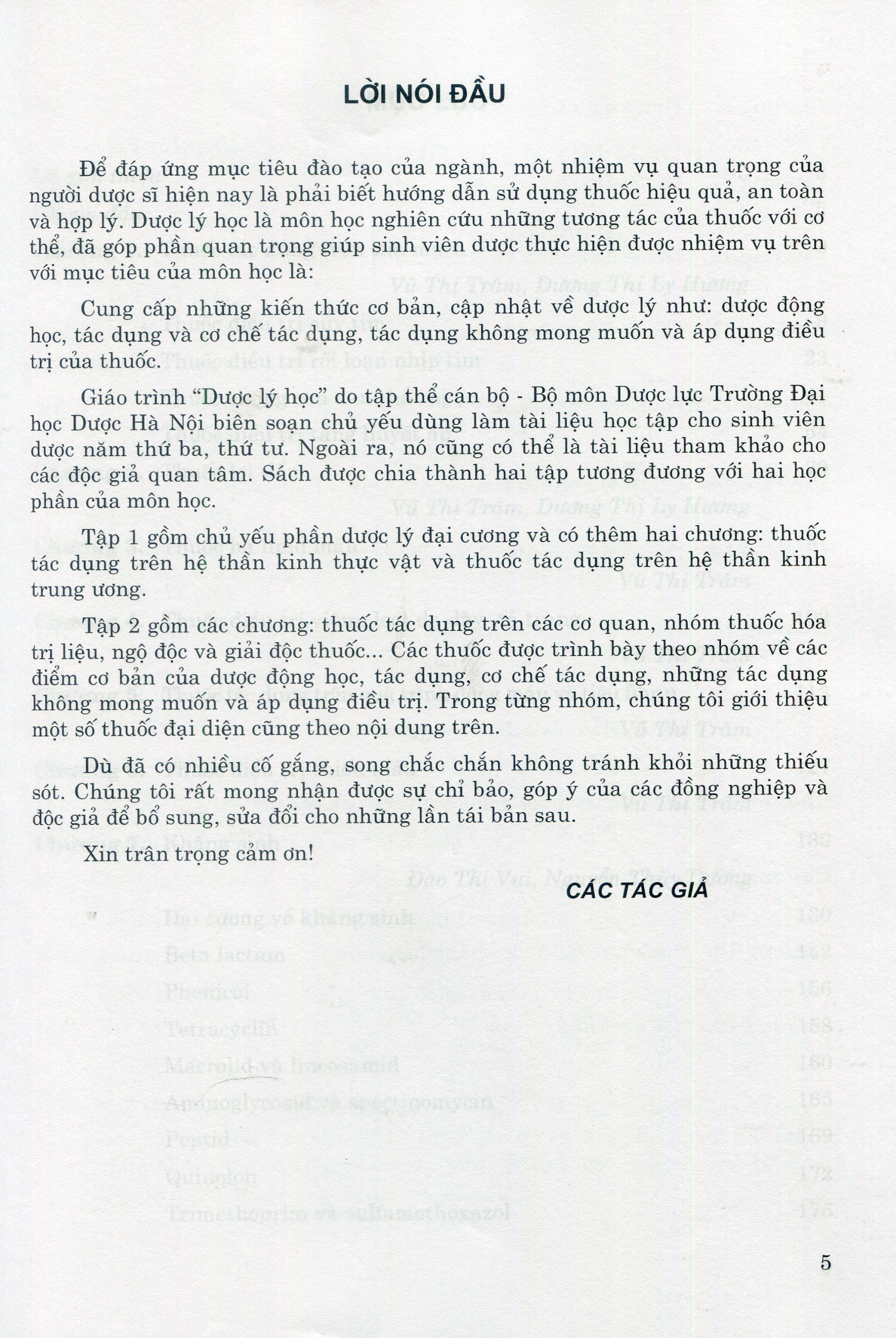 Dược Lý Học - Tập 2 (Sách Đào Tạo Dược Sĩ Đại Học) (Tái bản lần thứ hai có sửa chữa)