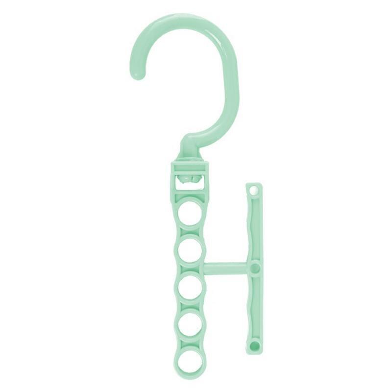 Rotating Five-hole Clothes Rack Clothes Hanger Organizer Fixed Holder Storage Racks Buckle Hanger Anti-Slip Home Closet Organize