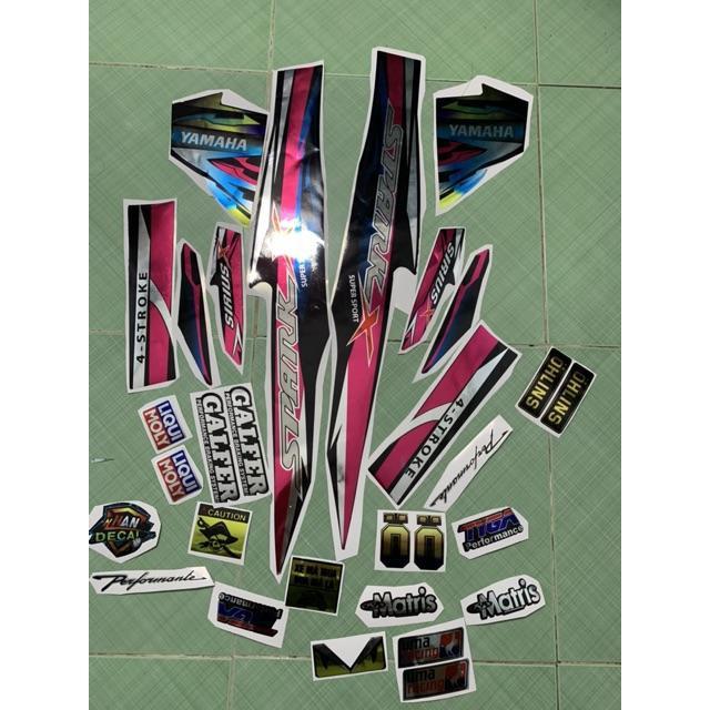 Tem sirius 110 spark hồng đen crom