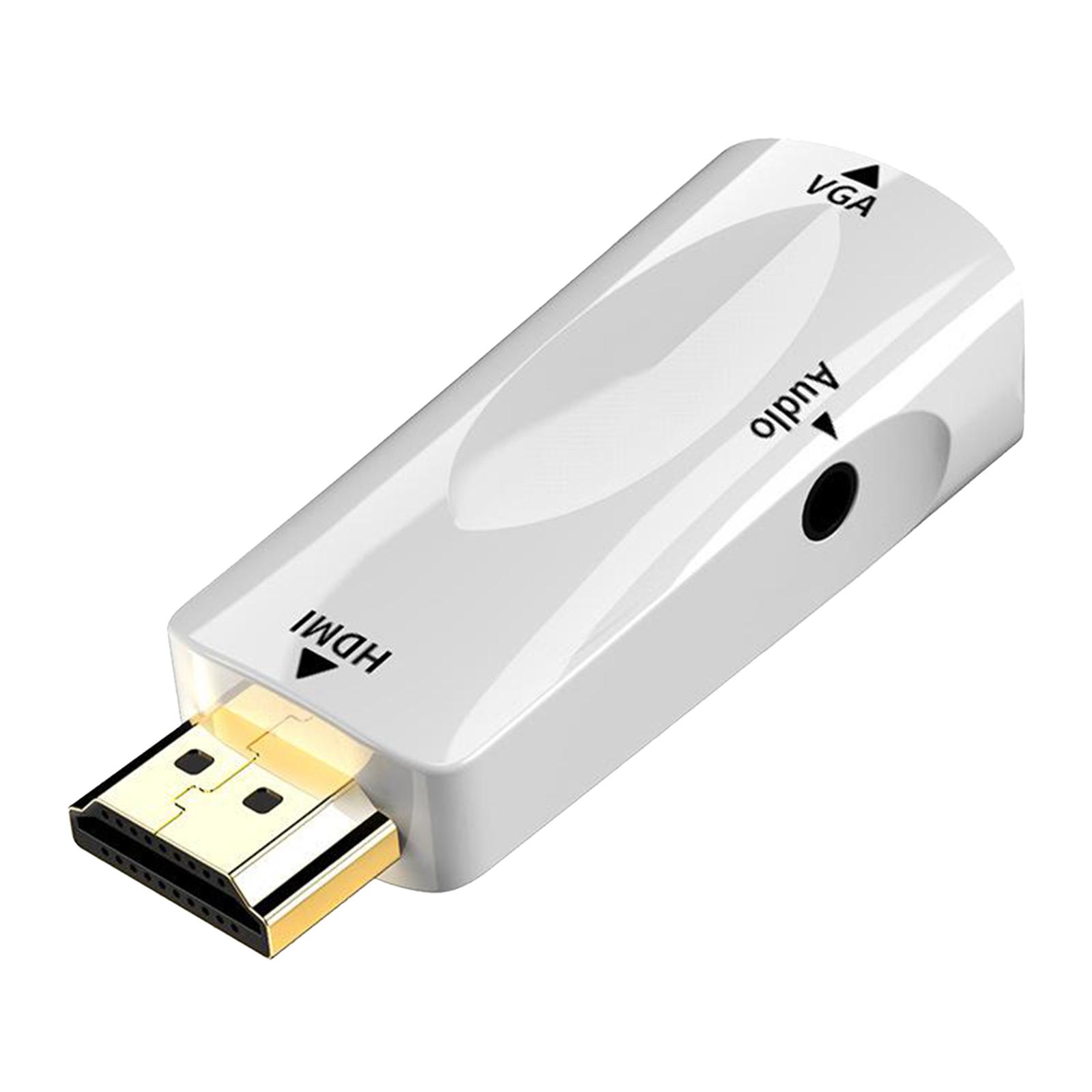 HDMI to VGA Adapter, HDMI to VGA Converter  Compatible with Computer,Desktop,Laptop,PC,Monitor,Projector,HDTV, Chromebook,Raspberry