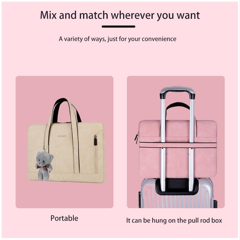 Túi Đựng Laptop 13 14 15-Inch PU Chống Thấm Nước Đựng Notebook Túi Xách Dành Cho Macbook Air Dell Acer Huawei Vv Laptopbag