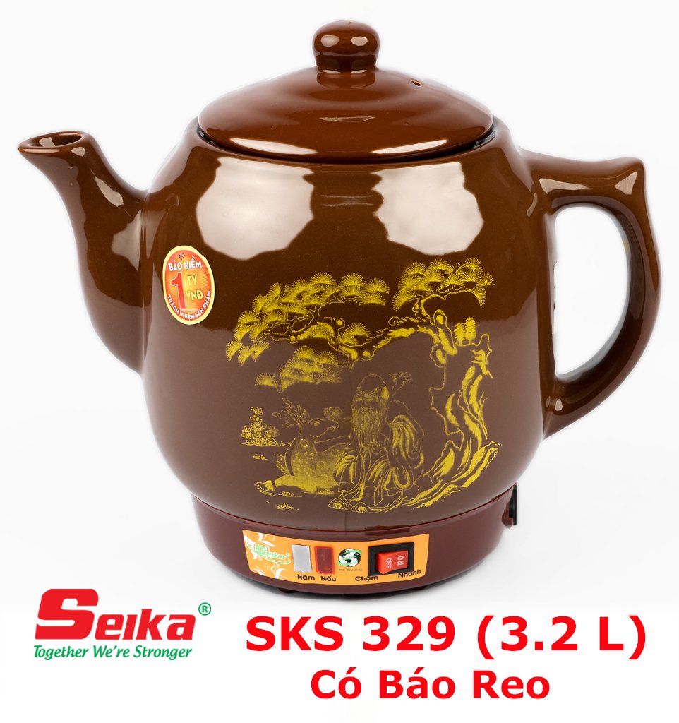 Ấm Sắc Thuốc Seika 3.2L - SKS329 - Hàng chính hãng