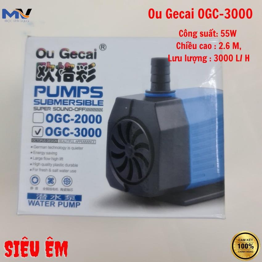 Máy bơm nước bể cá Ou Gecai OGC-3000 công suất 55w-lưu lượng 3000l/h siêu êm | CỬA HÀNG CÁ CẢNH MỘC VINH AQUA