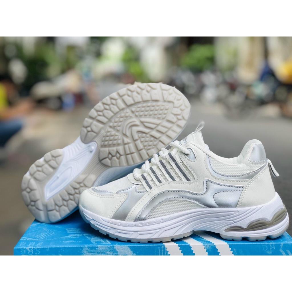 Giày sneaker nữ, giày thể thao AKSPROT viền phản quang đế tăng chiều cao size 35 đến 39