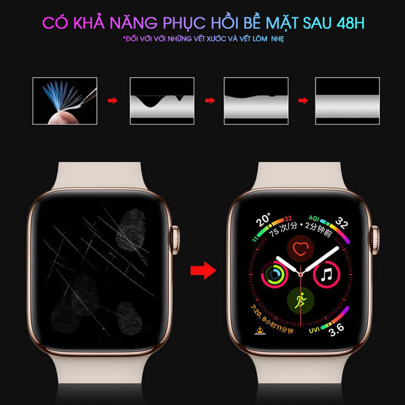 Miếng Dán Màn Hình Mặt Trước PPF Dành Cho Apple Watch SE / Series 6- Hàng Chính Hãng