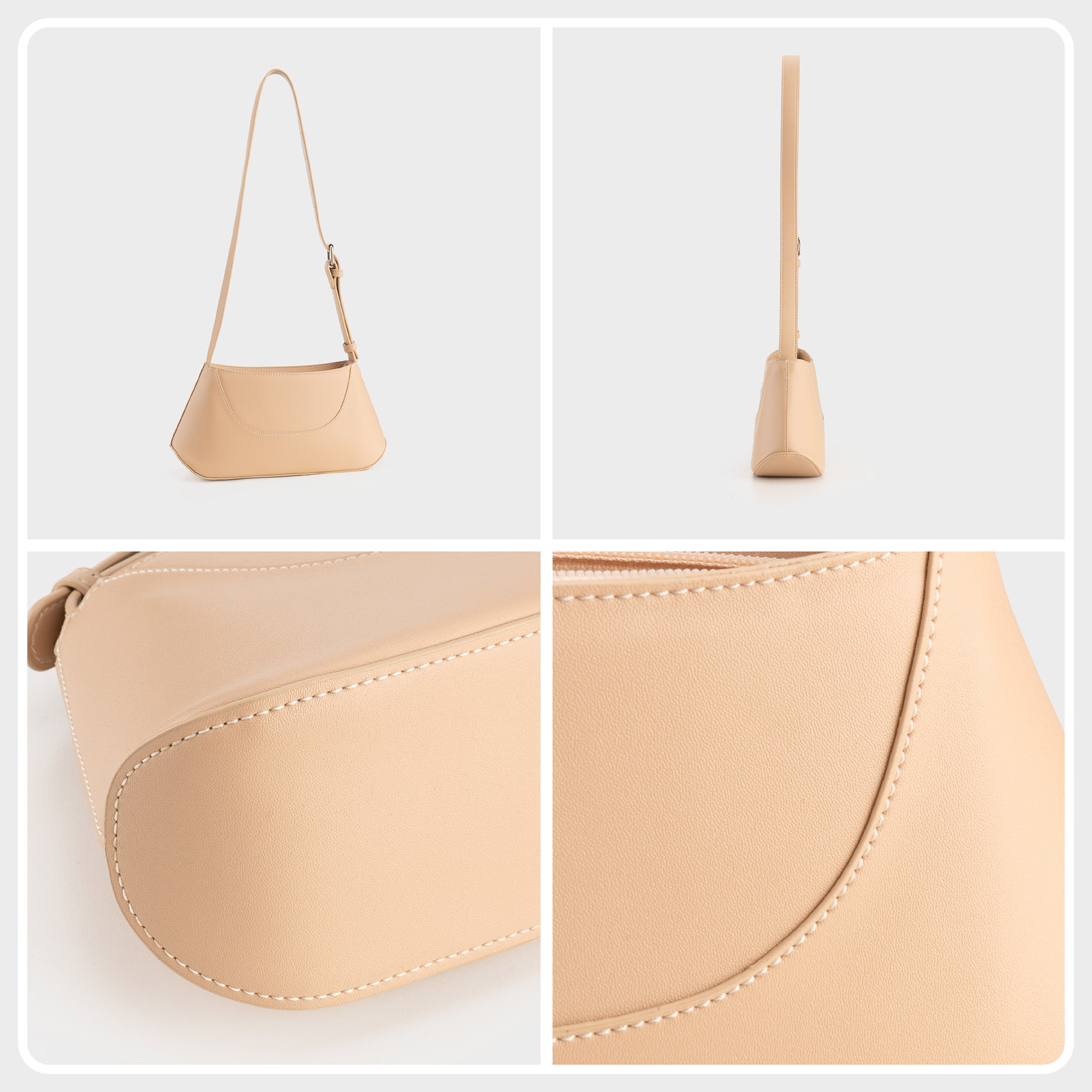 Túi Yuumy ( Thời trang nữ nhấn viền trang trí - Túi đeo vai da Seasand YN300 )