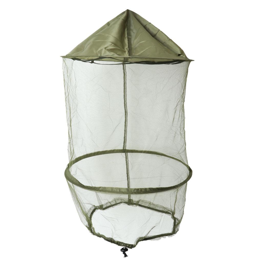 Outdoor Mosquito Insect Hat Bug Mesh Head Net Face Protector Travel Camping