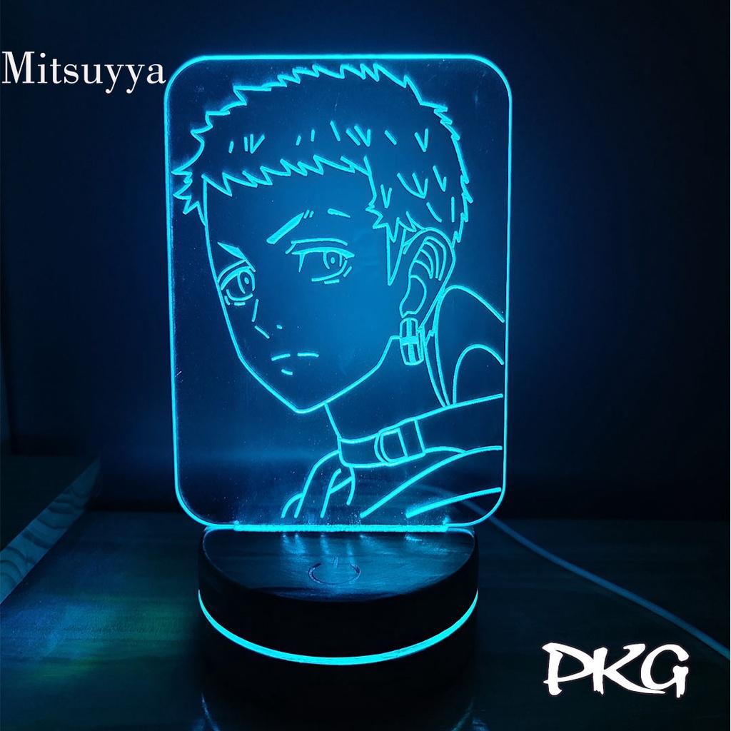 Đèn Ngủ Led 3D MISSUYYA nhân vật Anime phát sáng 16 màu cảm ứng có điều khiển từ xa