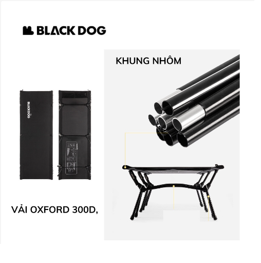 Giường gấp gọn điều chỉnh được chiều cao Blackdog BD-XJC001