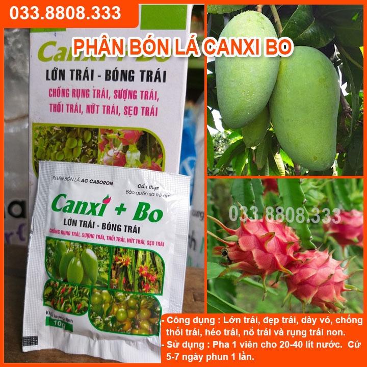 10 Viên Phân Bón CANXI + BO - Chống Sượng Trái Thối Trái