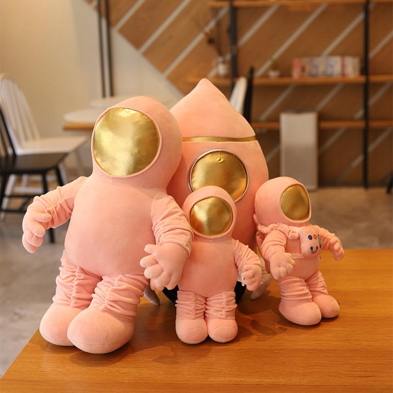 Mô Phỏng Không Gian Loạt Sang Trọng Đồ Chơi Phi Hành Gia Spaceman Tên Lửa Tàu Vũ Trụ Nhồi Bông Sang Trọng Búp Bê Gối Sofa Bé Trai Trẻ Em Quà Tặng Sinh Nhật