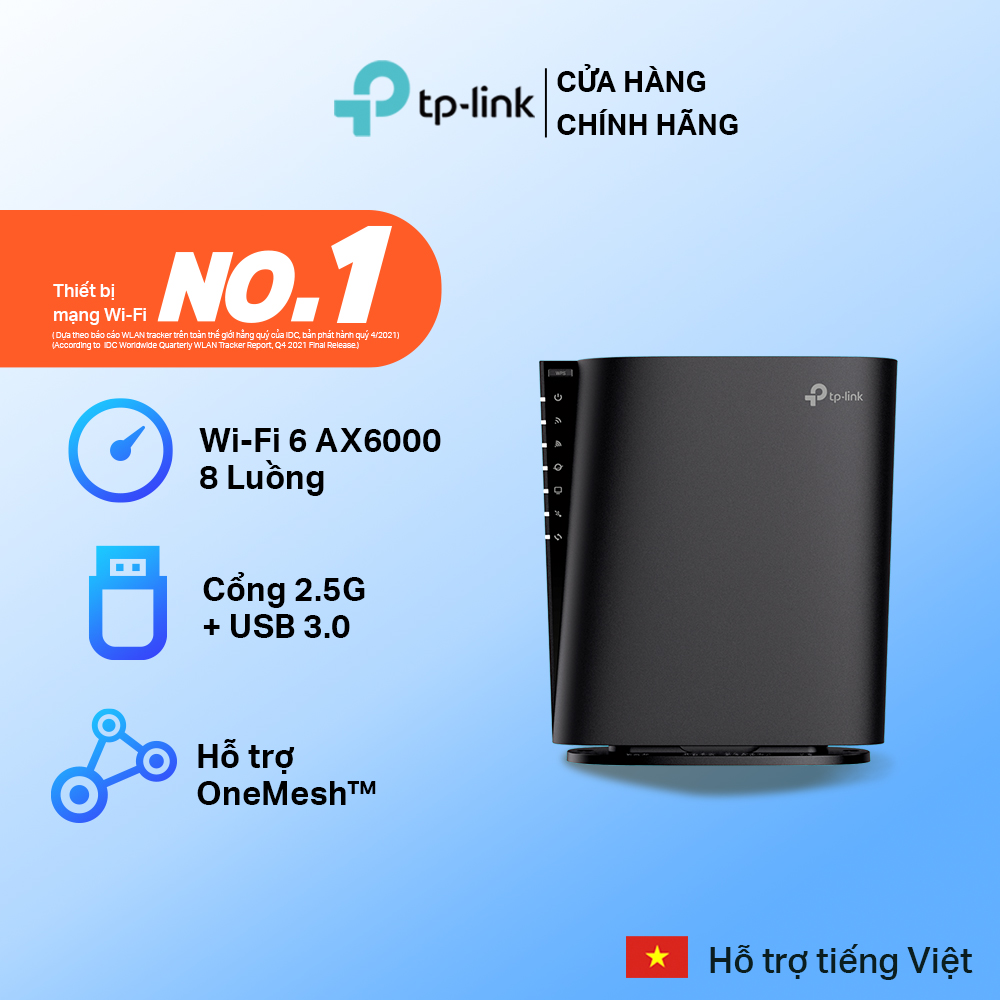 Bộ Phát Wifi TP-Link Archer AX80 8 Luồng Với Cổng 2.5G AX6000 - Hàng Chính Hãng