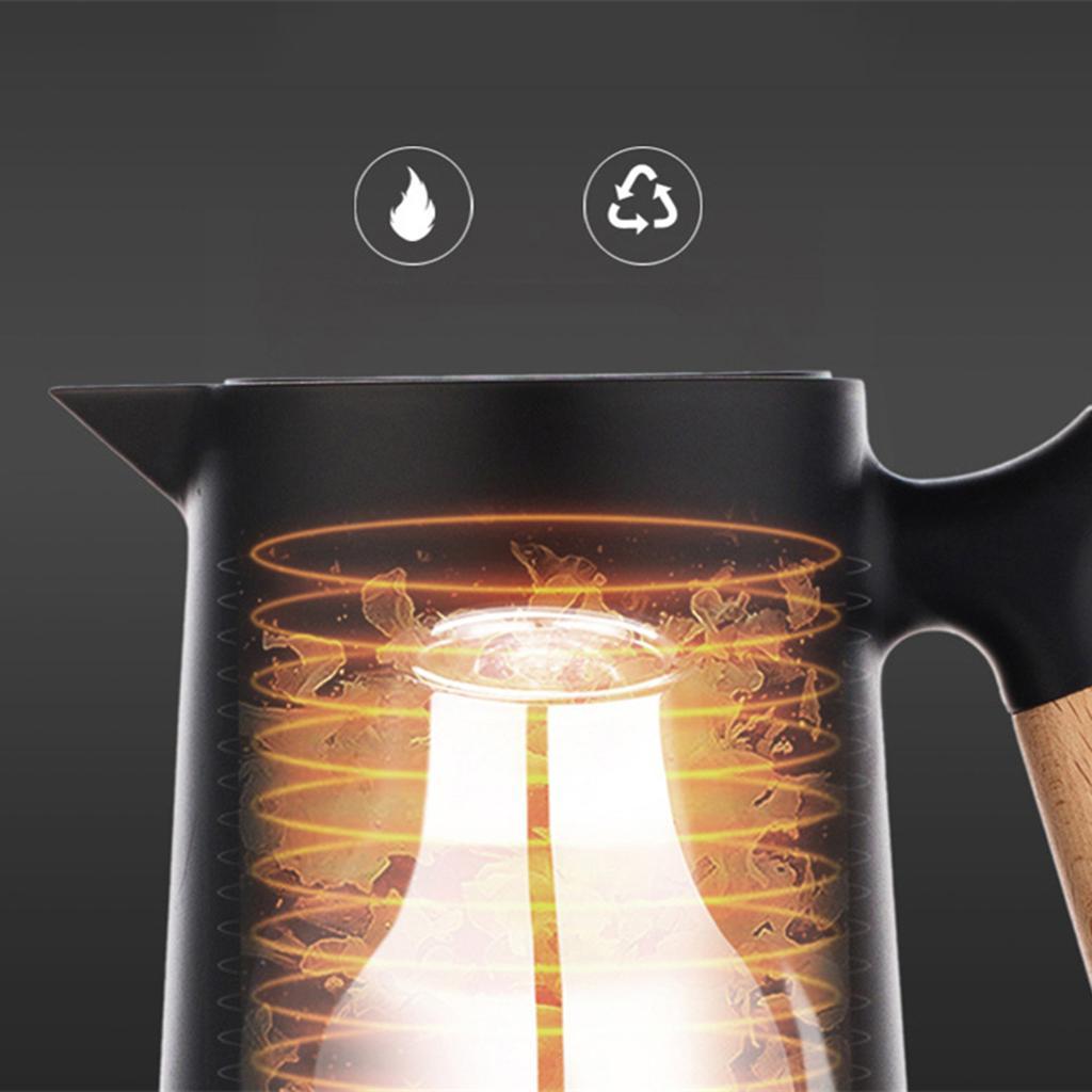 2 Pieces Portable 1000ml Household Glass Liner Coffee Carafe Water Bottle