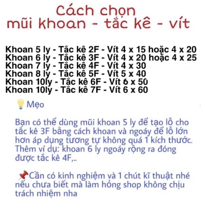 Vít bắt tắc kê nhựa