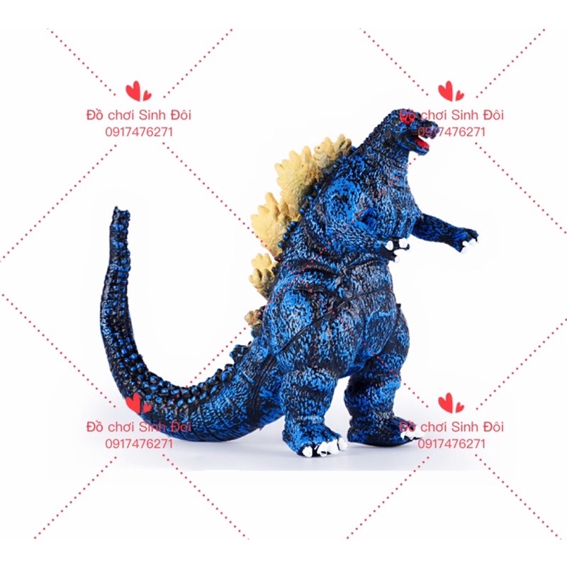 Đồ chơi khổng Long Godzilla cao 15cm - xanh dương