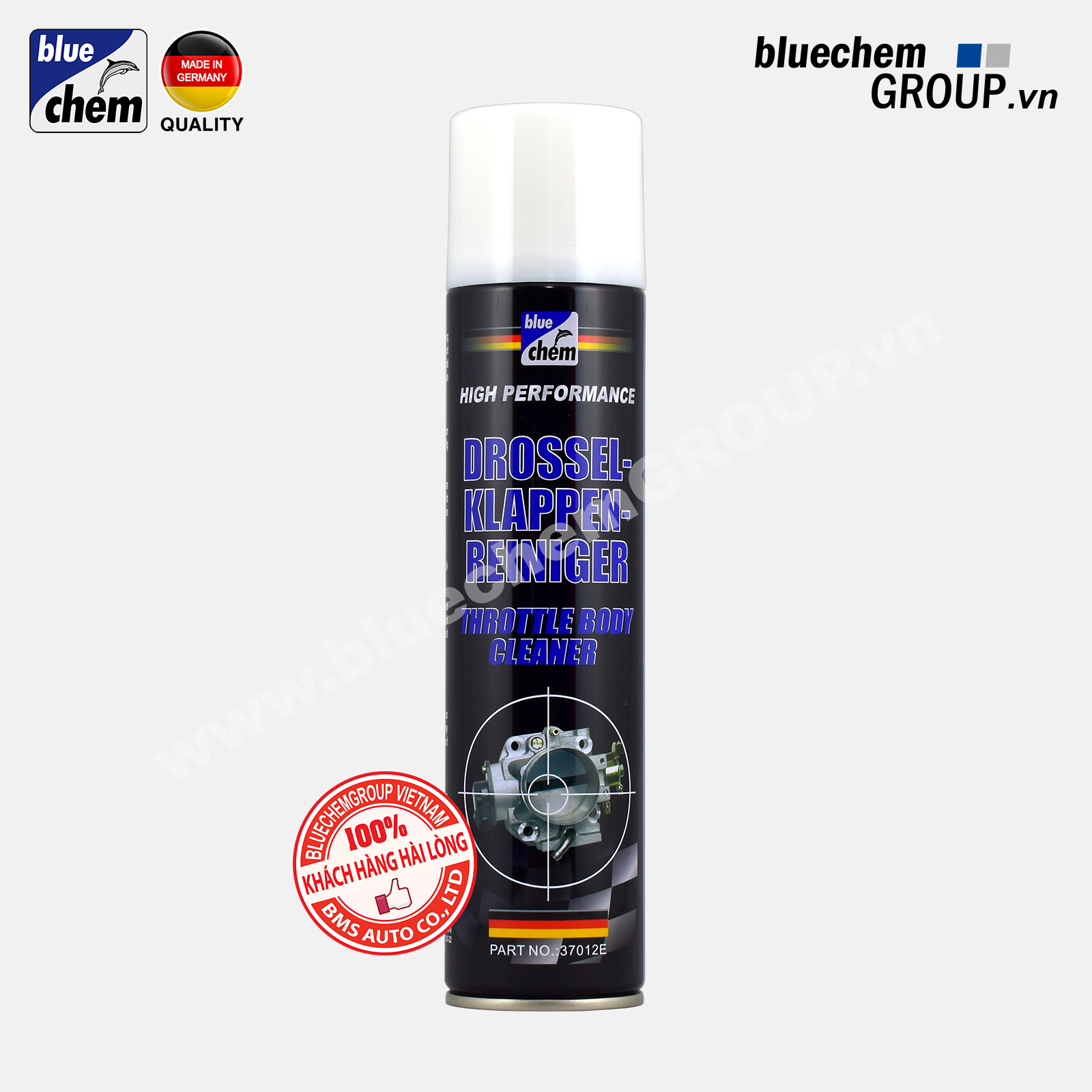 Dung dịch Bluechem Vệ sinh Họng gió - Bướm ga (Throttle Body Cleaner) 280ml