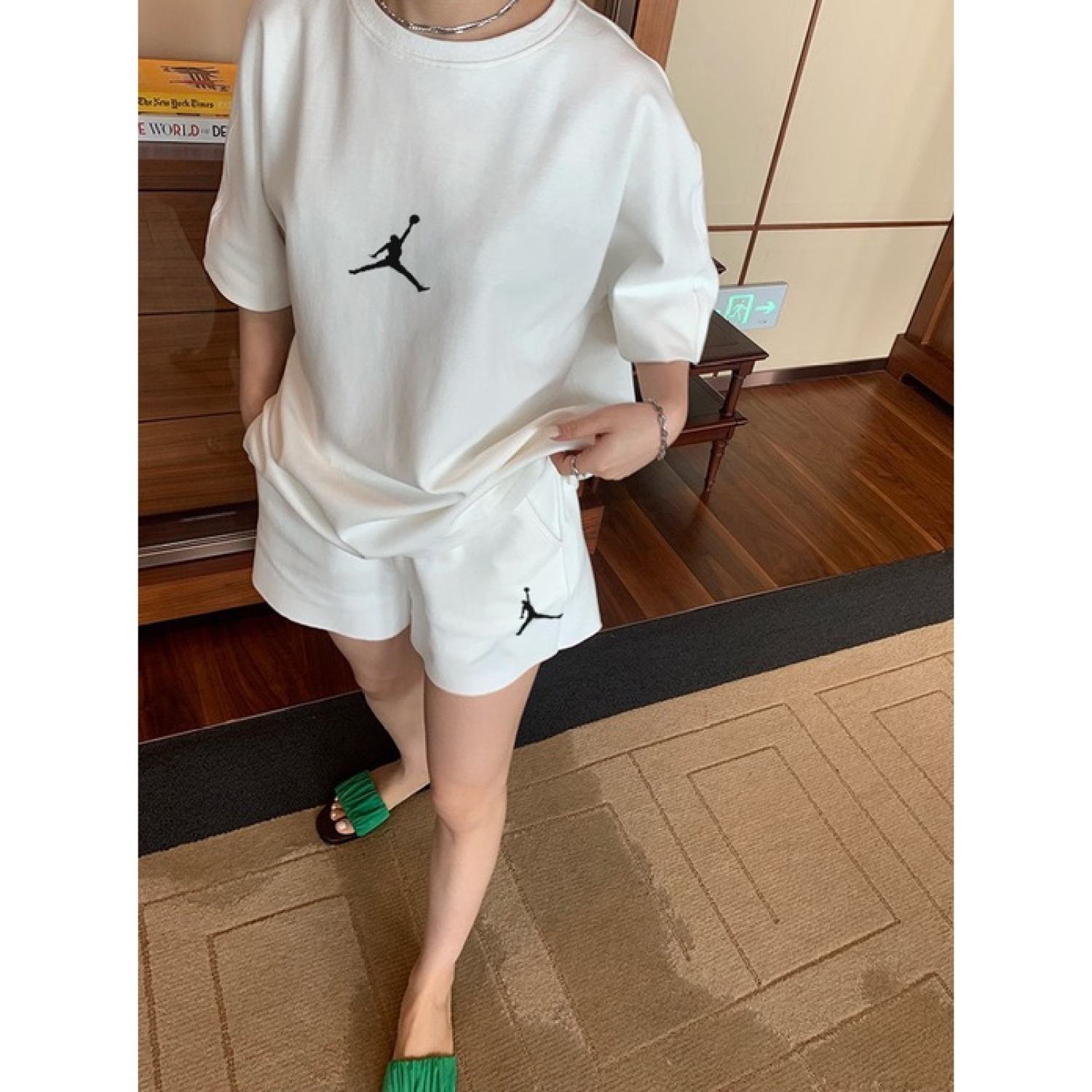 Bộ Quần Áo Thun Unisex JD Form Rộng Chất Cotton Cao Cấp Siêu Thoáng Mát