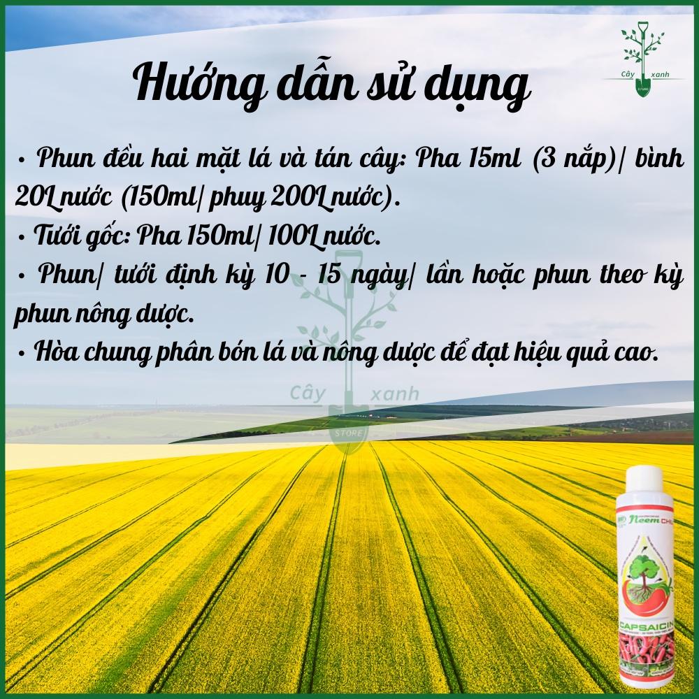 Neem Chili Chất Bám Dính Sinh Học 150ml - Điền Trang Trừ Bọ Trĩ