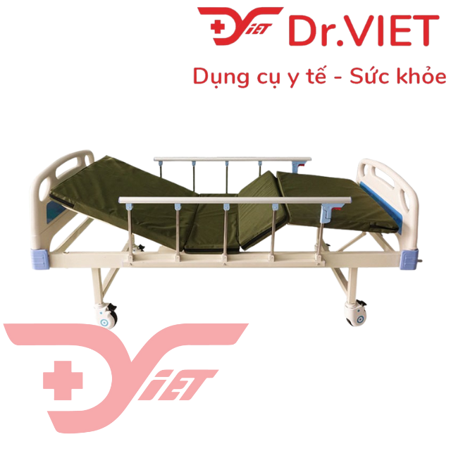 Giường bệnh 2 tay quay LUCASS GB-C2 - Chính hãng, thương hiệu Mỹ - Thiết kế chắc chắn, an toàn khi sử dụng