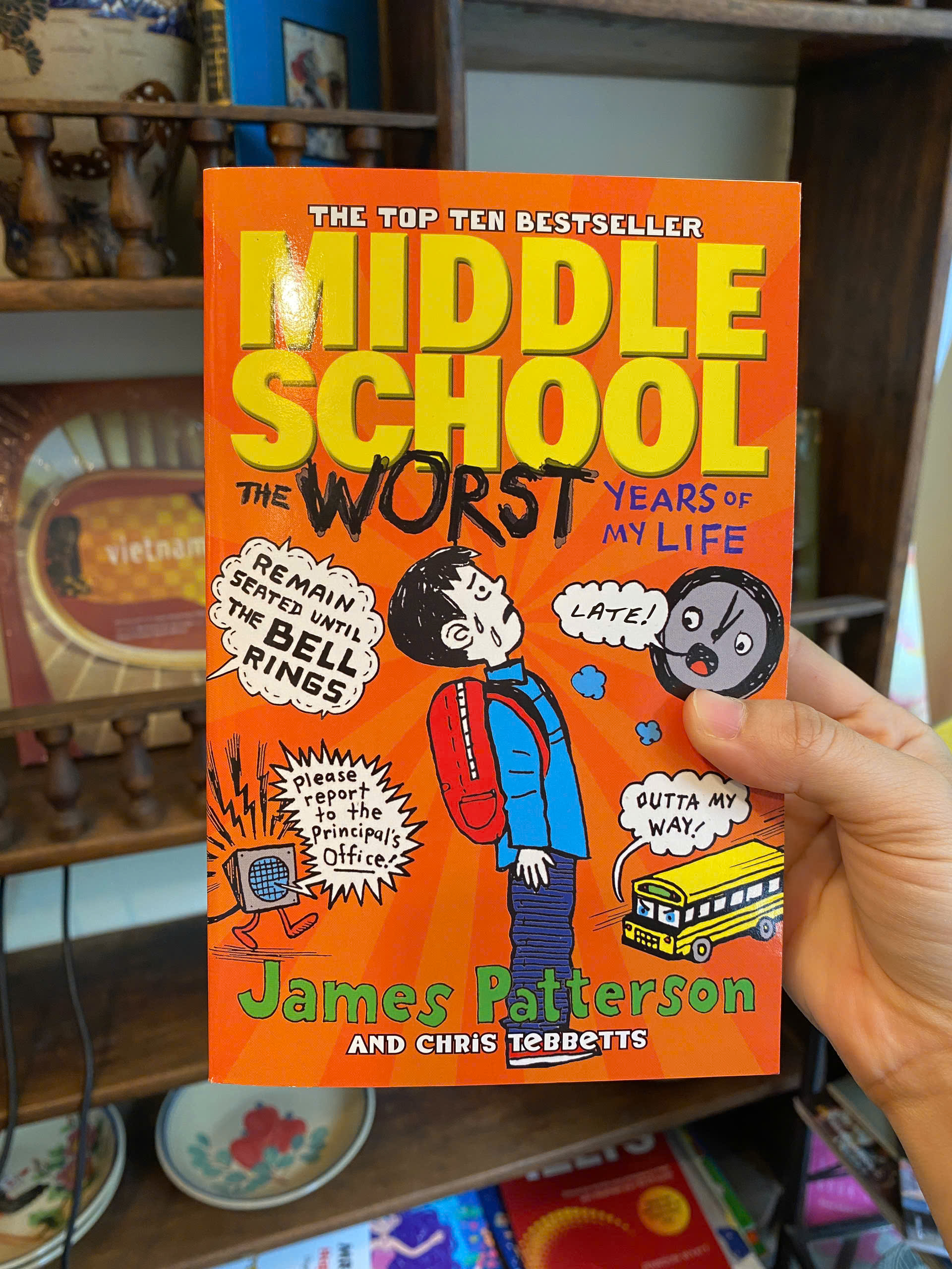 Sách -  Middle School: The Worst Years Of My Life by James Patterson | Children Book / Ngoại văn