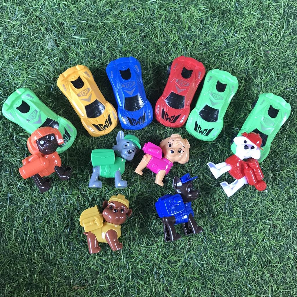 Túi đồ chơi 6 chú chó cứu hộ kèm xe - hoạt hình chó Paw