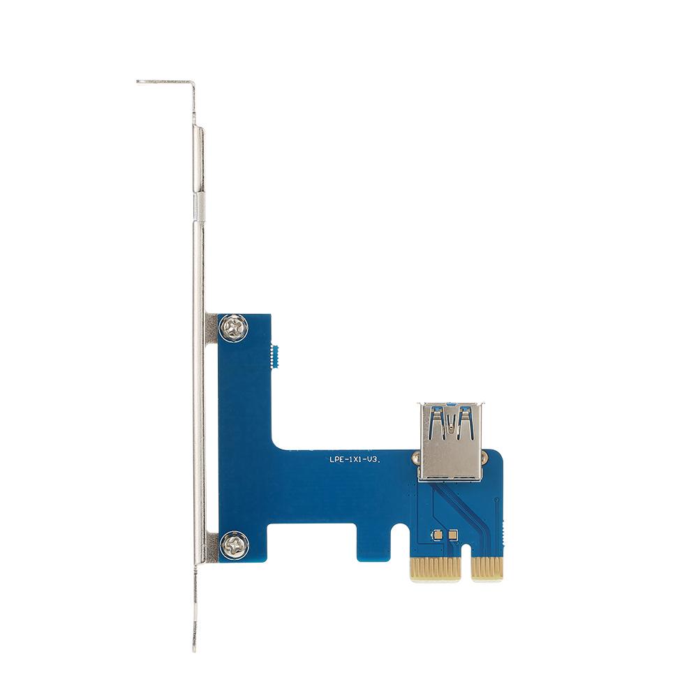 Thẻ chuyển đổi PCI-E 1X Thẻ chuyển đổi thẻ mở rộng PCI-E sang 4 cổng PCI-E với Cáp nguồn USB 3.0 cho Windows / Mac