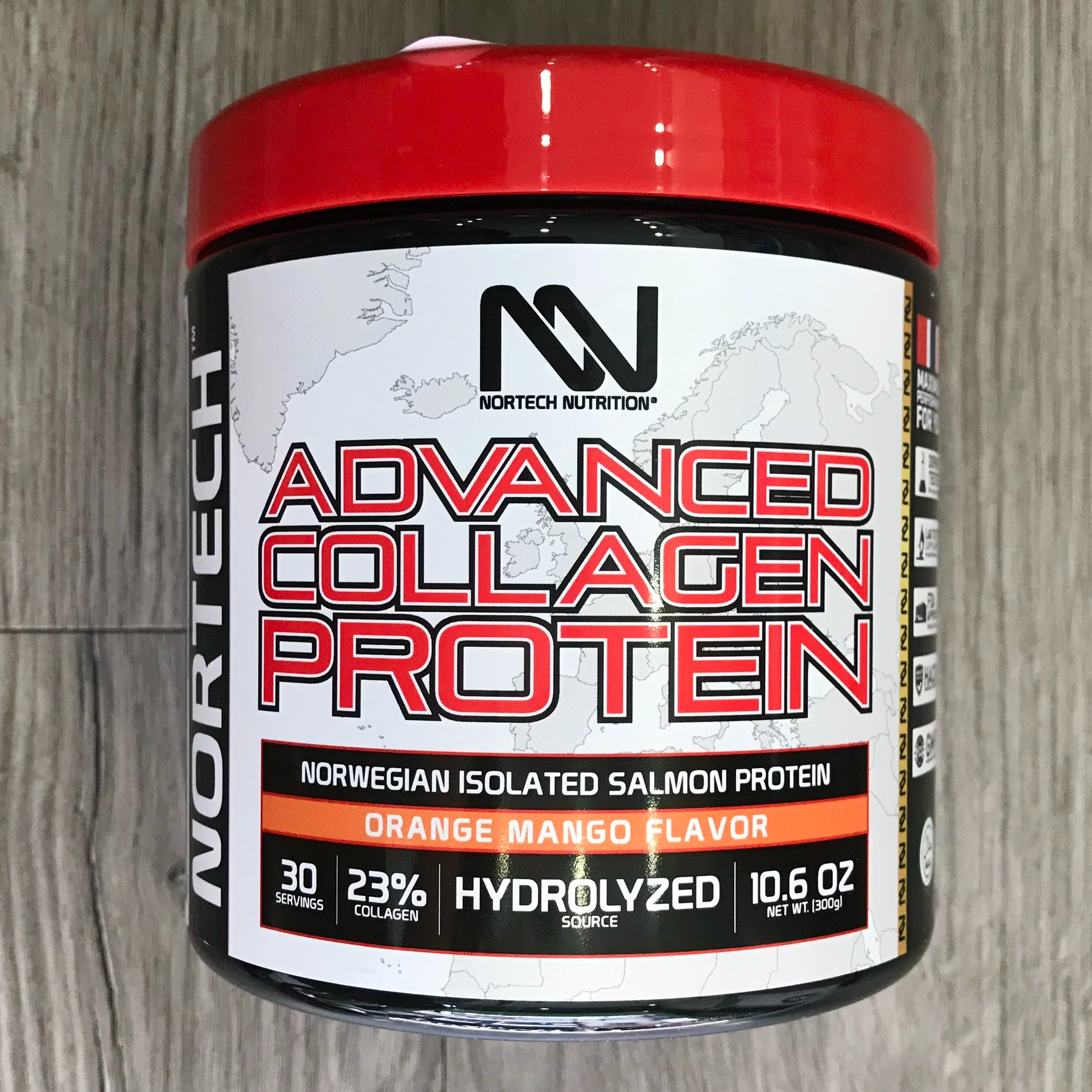 NorTech Advanced Collagen Protein (Hộp 300G), Bổ Sung Protein Thủy Phân Cá Hồi, 23%Collagen, Đẹp Da &amp; Ngăn Ngừa Lão Hóa