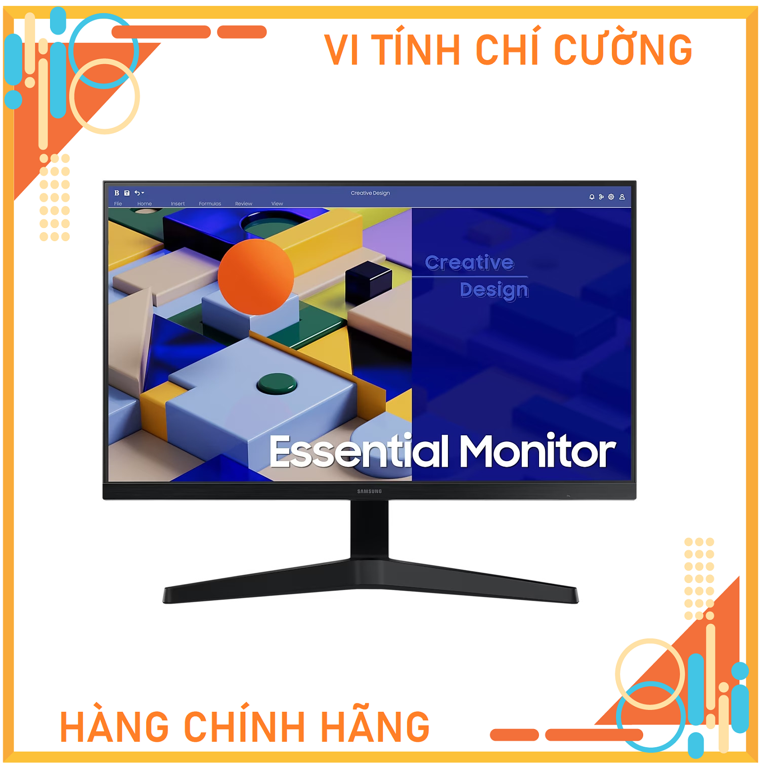 Màn Hình máy tính Viền Mỏng tràn viền 3 cạnh Samsung S3 S31C LS22C310EAEXXV 22 inch IPS 75Hz AMD Freesync - Hàng chính hãng