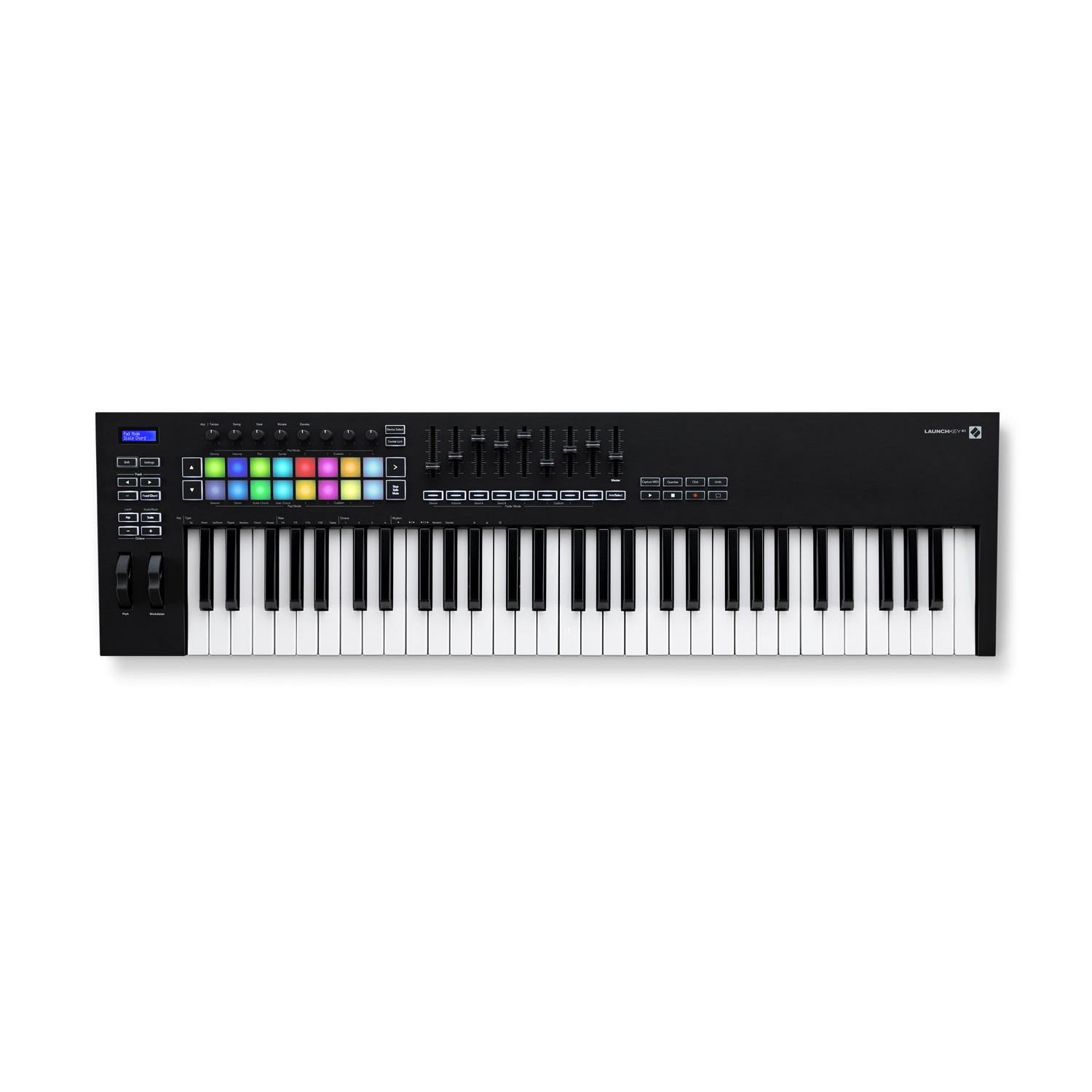 Bàn Chơi Nhạc Điện Tử Midi Controller Novation Launchkey 61 MK3, tích hợp phím rgb, hỗ trợ chơi nhạc với Ableton live, phiên bản mới 2020 - Hàng chính hãng